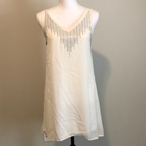 White Dress with silver detail
